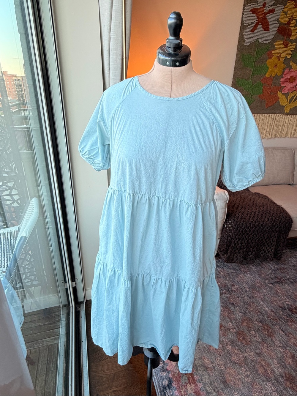 EVERLANE The Tiered Cotton Dress